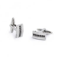 Bouton de manchette  Marlù Homme Man in Acier Cristallo 1GE0003-N - 1GE0003-N